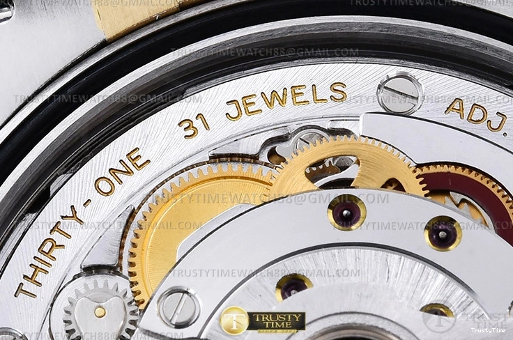 0406 RDJ0450A – DJ 36mm Jub Flt 904L YG SS P-Gold Stk VSF VS Comfortable 764